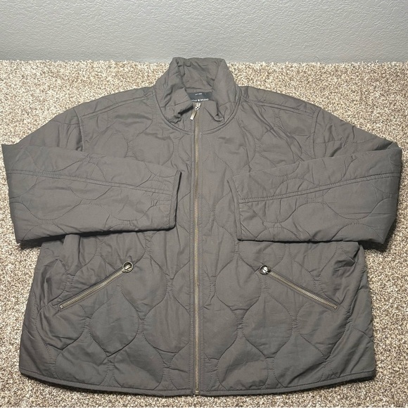 Lucky Brand Women’s XL Charcoal Quilted Puffer Jacket - Picture 2 of 13